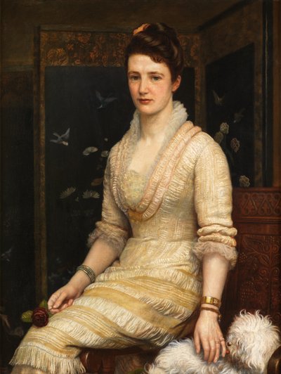 Gertrude Fearon (Öljy kankaalle levitetty taululle) tekijältä Arthur Hughes