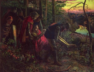 Auringon ritari n. 1859-60 tekijältä Arthur Hughes