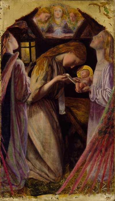 Syntymä, 1858. tekijältä Arthur Hughes