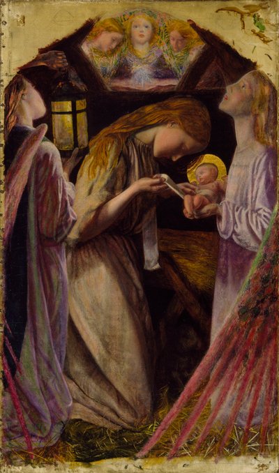 Syntymä, 1858 tekijältä Arthur Hughes