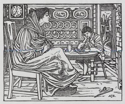 Hans Christian Andersen: Little Tuk (litho) tekijältä Arthur Joseph Gaskin