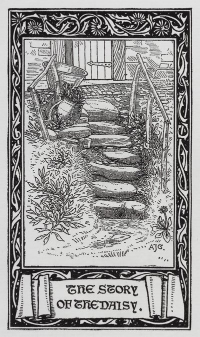 Hans Christian Andersen: The Daisy (litho) tekijältä Arthur Joseph Gaskin