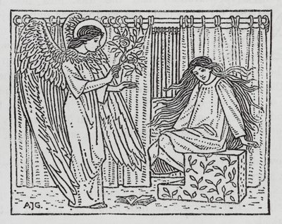 Hans Christian Andersen: Punaiset kengät (litho) tekijältä Arthur Joseph Gaskin