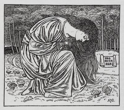 Hans Christian Andersen: Ruusutonttu (litho) tekijältä Arthur Joseph Gaskin