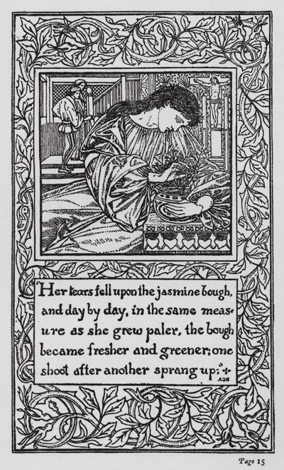 Hans Christian Andersen: Ruusutonttu (litho) tekijältä Arthur Joseph Gaskin