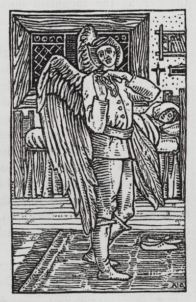 Hans Christian Andersen: Matkakumppani (litho) tekijältä Arthur Joseph Gaskin