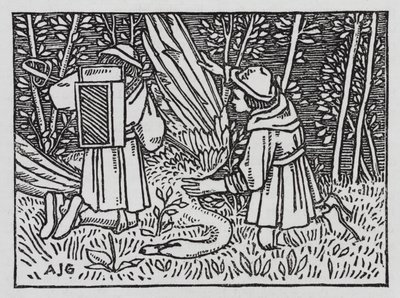 Hans Christian Andersen: Matkakumppani (litho) tekijältä Arthur Joseph Gaskin