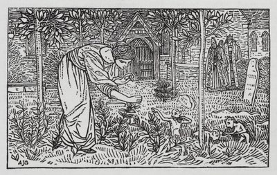 Hans Christian Andersen: Villit joutsenet (litho) tekijältä Arthur Joseph Gaskin