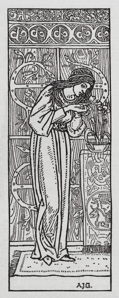 Hans Christian Andersen: Thumbelina (litho) tekijältä Arthur Joseph Gaskin