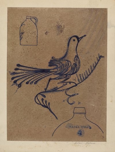 Kivitavarakannu, n. 1937. tekijältä Arthur Matthews
