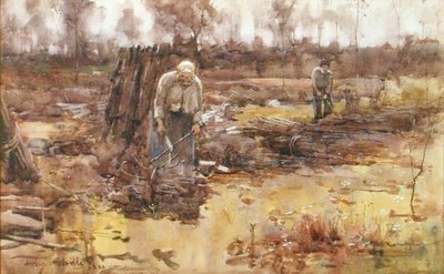 Coletores de galhos, Grez-sur-Loing Finlandês tekijältä Arthur Melville