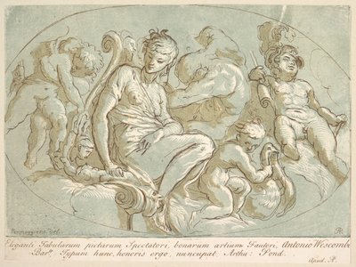 Venus Putin ympäröimänä, n. 1735. tekijältä Arthur Pond