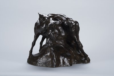 Puma kantava hirven ruho, n. 1900 (pronssi) tekijältä Arthur Putnam