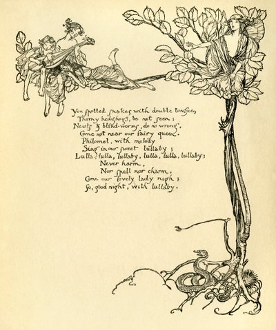 Juhannusyön unelma tekijältä Arthur Rackham