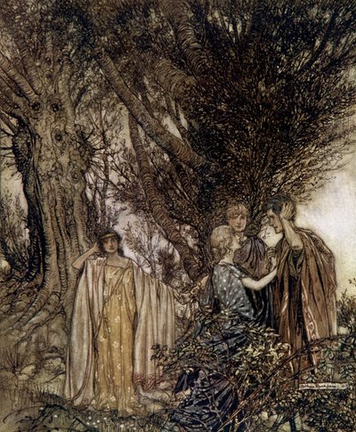 Juhannusyön unelma tekijältä Arthur Rackham