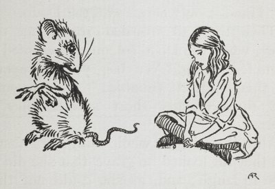 Liisa ja hiiri tekijältä Arthur Rackham