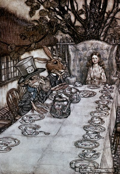 Liisa ihmemaassa, 1917 tekijältä Arthur Rackham