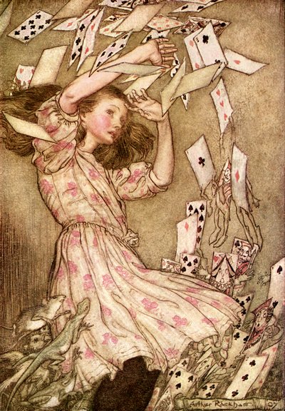 Lewis Carrollin Liisa seikkailut ihmemaassa tekijältä Arthur Rackham