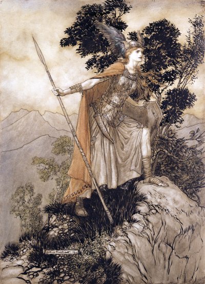 Huonekalut ja erilaiset esineet 1100- ja 1300-luvuilta tekijältä Arthur Rackham