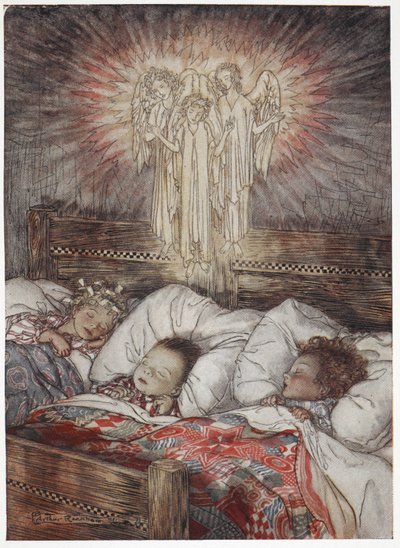 Lapset nukkuvat ja näkevät unta tekijältä Arthur Rackham