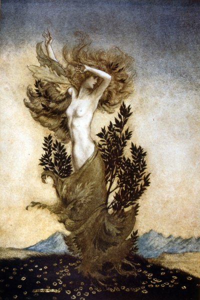 Comus on naamio siveyden kunniaksi tekijältä Arthur Rackham