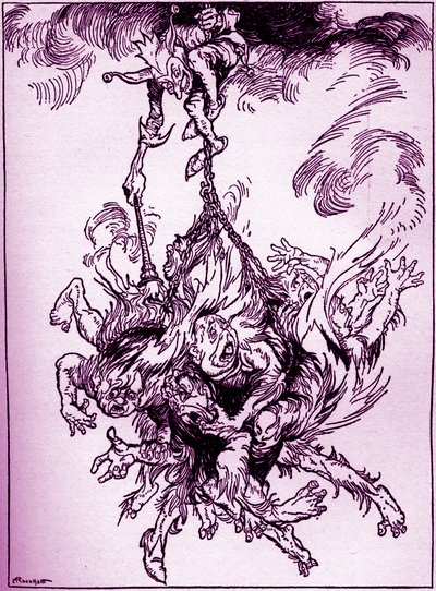 Edgar Allan Poen "Hop-Frog". tekijältä Arthur Rackham