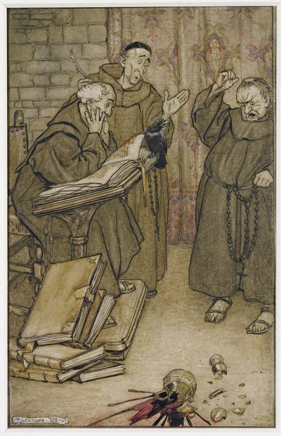 Jos joku valehteli tai jos joku kiroili (kynä & muste ja wc paperilla) tekijältä Arthur Rackham