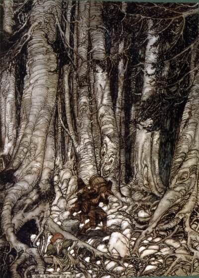 Arthur Rakhamin kuvitus Rip Van Winklesta, amerikkalaisen kirjailijan Washington Irvingin novellista, joka julkaistiin ensimmäisen kerran vuonna 1819 tekijältä Arthur Rackham