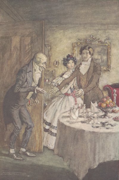 "Se olen minä, setäsi Scrooge" tekijältä Arthur Rackham