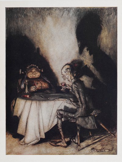 Jack Sprat ja hänen vaimonsa tekijältä Arthur Rackham