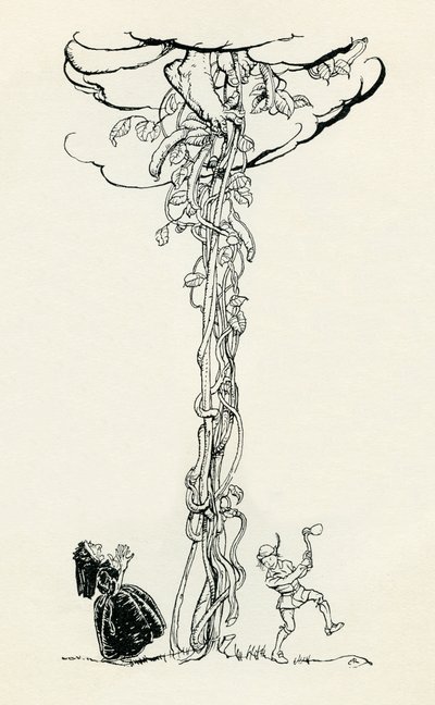 Jack ja pavunvarsi tekijältä Arthur Rackham