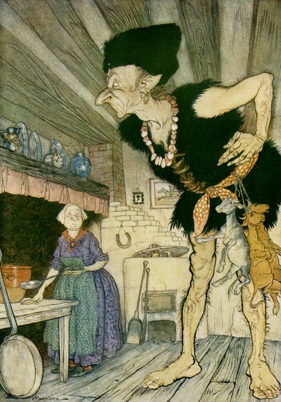 Jack ja pavunvarsi tekijältä Arthur Rackham
