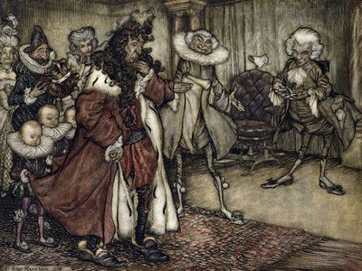 Kuninkaan valmistaminen, tekijältä Arthur Rackham