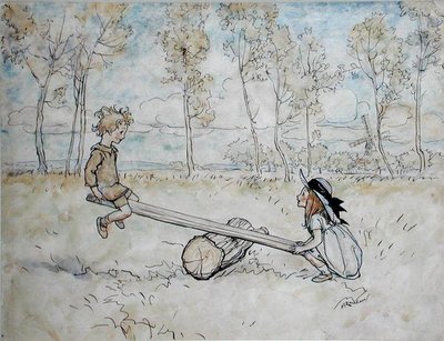 Katso, Saw, Margery Daw tekijältä Arthur Rackham