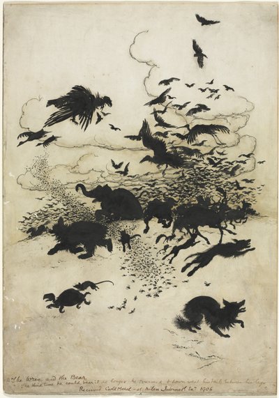 Wren ja karhu tekijältä Arthur Rackham