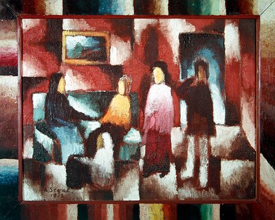 Sisustus, 1918 tekijältä Arthur Segal