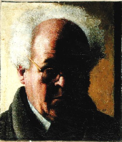 Omakuva (öljy kankaalle) tekijältä Arthur Segal