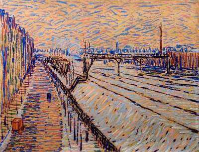 Rautatie, 1910. tekijältä Arthur Segal