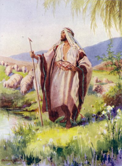 Herra on minun paimeneni (väri litho) tekijältä Arthur Twidle