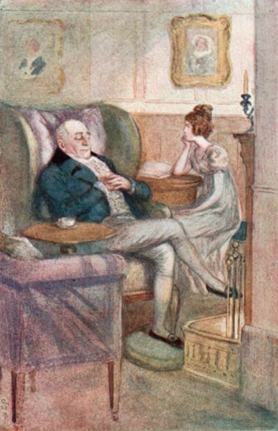 Jane Austenin kuvitus Emmalle tekijältä Arthur Wallis Mills