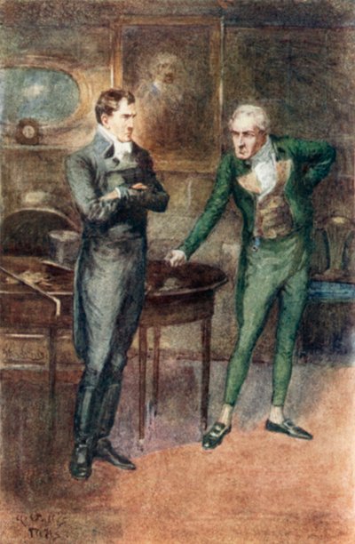 Jane Austenin kuvitus Northanger Abbeysta tekijältä Arthur Wallis Mills