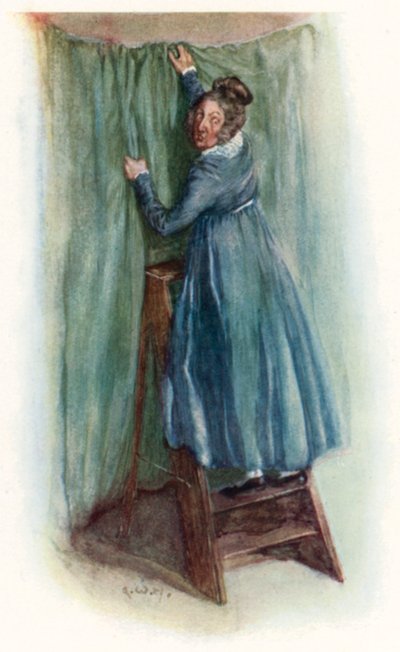 Jane Austenin kuvitus Northanger Abbeysta tekijältä Arthur Wallis Mills