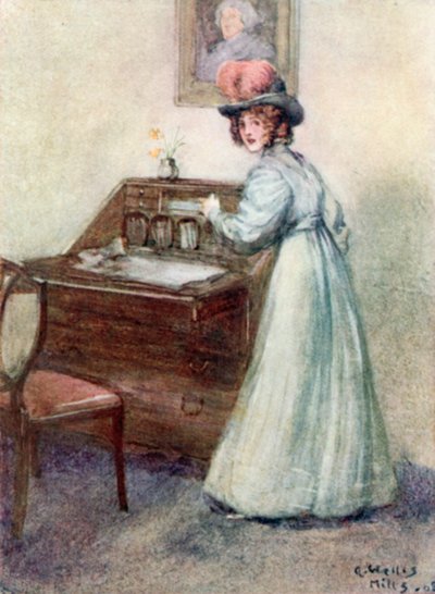 Jane Austenin kuvitus suostutteluun tekijältä Arthur Wallis Mills