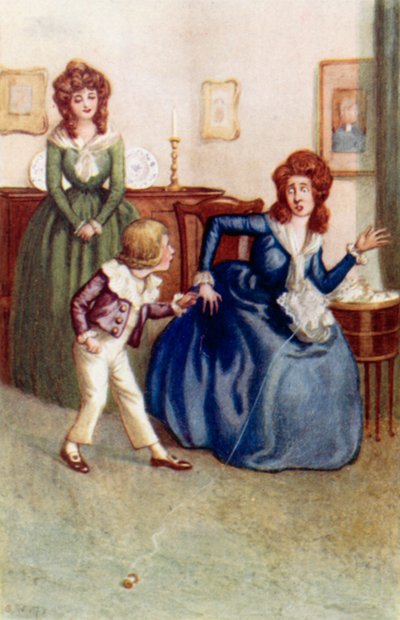 Jane Austenin kuvitus Ylpeydelle ja ennakkoluulolle tekijältä Arthur Wallis Mills