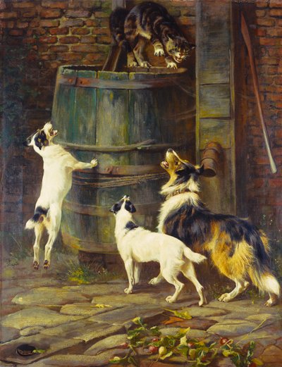 Haluamme vain leikkiä (öljy kankaalle) tekijältä Arthur Wardle