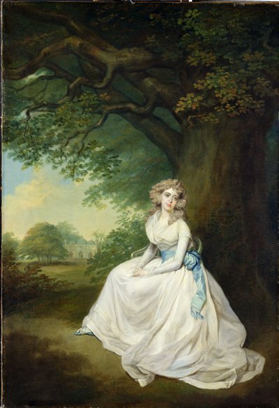 Lady Chambers, n. 1789 (öljy kankaalle) tekijältä Arthur William Devis