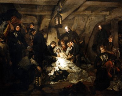 Admiral Lord Nelsonin kuolema, 1805 1807. tekijältä Arthur William Devis
