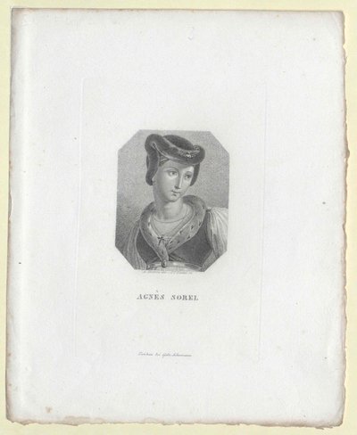 Agnes Sorel (painatus) tekijältä Artist Unknown