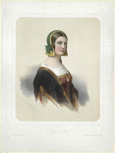 Agnes Sorel (painatus) tekijältä Artist Unknown