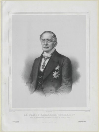 Aleksandr Mihailovitš Goršakovin kreivi tekijältä Artist Unknown